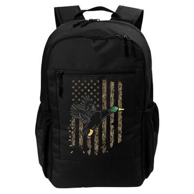 Duck Hunter American Flag Waterfowl Hunting Camouflage Backpack