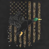 Duck Hunter American Flag Waterfowl Hunting Camouflage Adult Drive Performance Visor