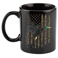 Duck Hunter American Flag Waterfowl Hunting Camouflage 11oz C Handle Ceramic Mug