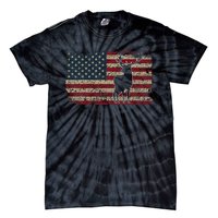 Deer Hunting American Flag I Proud Hunter Gift Idea Tie-Dye T-Shirt