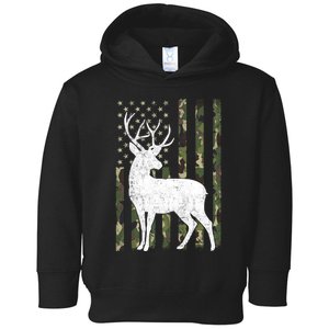 Deer Hunting American Flag Camo Toddler Hoodie