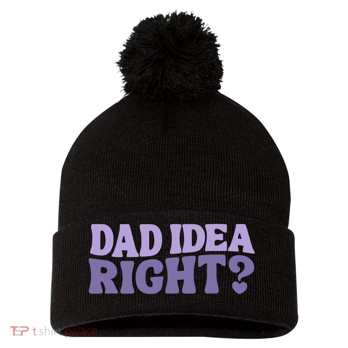 Dad Have A Idea Right Cute Funny Pom Pom 12in Knit Beanie
