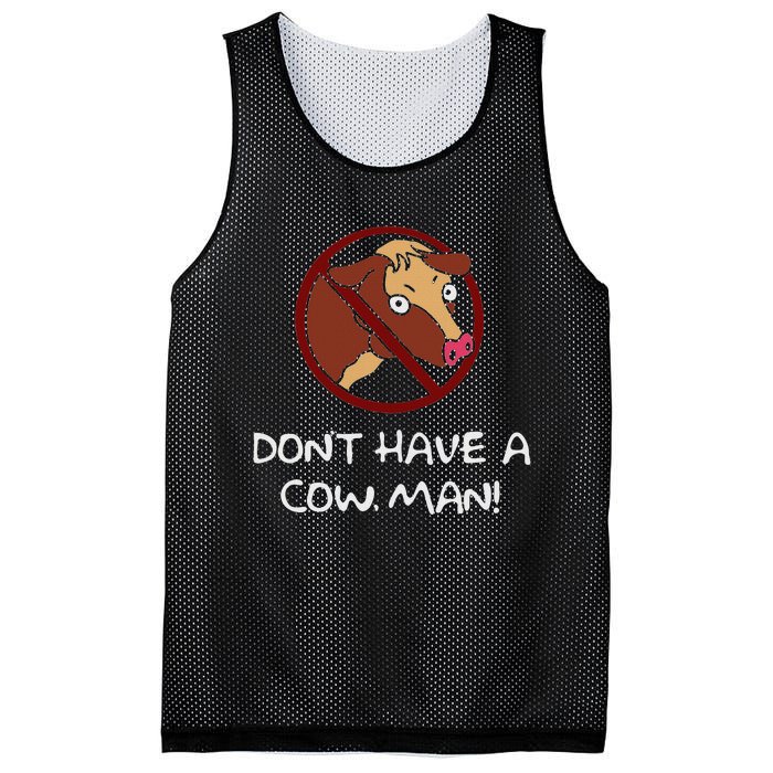 DonT Have A Cow. Man! Funny Mesh Reversible Basketball Jersey Tank