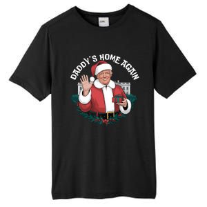 DaddyS Home Again Santa Trump Christmas 2024 New President Gift Tall Fusion ChromaSoft Performance T-Shirt