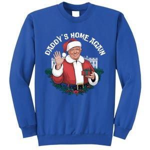 DaddyS Home Again Santa Trump Christmas 2024 New President Gift Sweatshirt