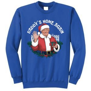 DaddyS Home Again Santa Trump Christmas 2024 New President Gift Tall Sweatshirt