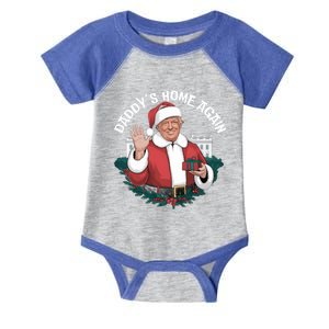 DaddyS Home Again Santa Trump Christmas 2024 New President Gift Infant Baby Jersey Bodysuit