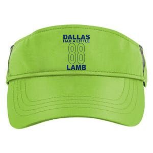 Dallas Had A Little Lamb Funny Football Adult Drive Performance Visor