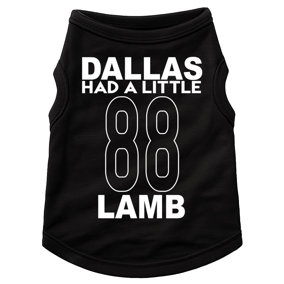 Dallas Had A Little Lamb Funny Football Doggie Tank
