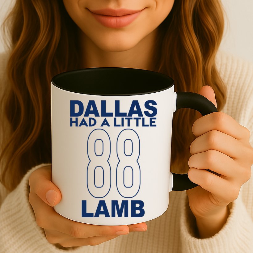 Dallas Had A Little Lamb Funny Football Mug