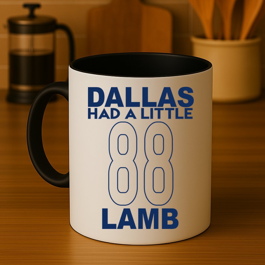 Dallas Had A Little Lamb Funny Football Mug