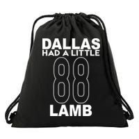Dallas Had A Little Lamb Funny Football Drawstring Bag