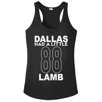 Dallas Had A Little Lamb Funny Football Ladies PosiCharge Competitor Racerback Tank