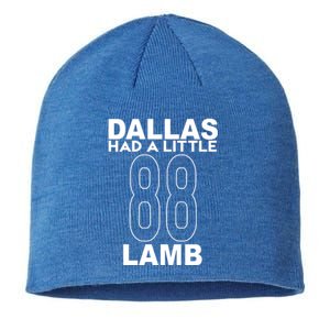 Dallas Had A Little Lamb Funny Football Sustainable Beanie