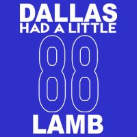 Dallas Had A Little Lamb Funny Football Bag