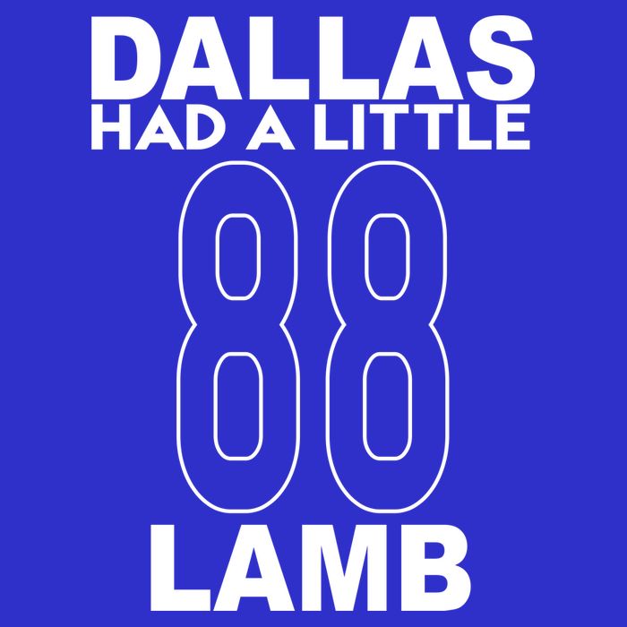 Dallas Had A Little Lamb Funny Football Bag