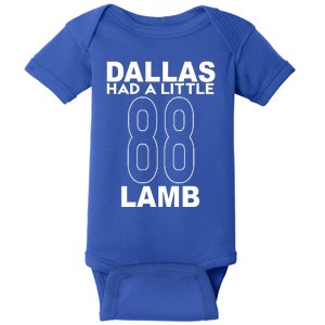 Dallas Had A Little Lamb Funny Football Baby Bodysuit