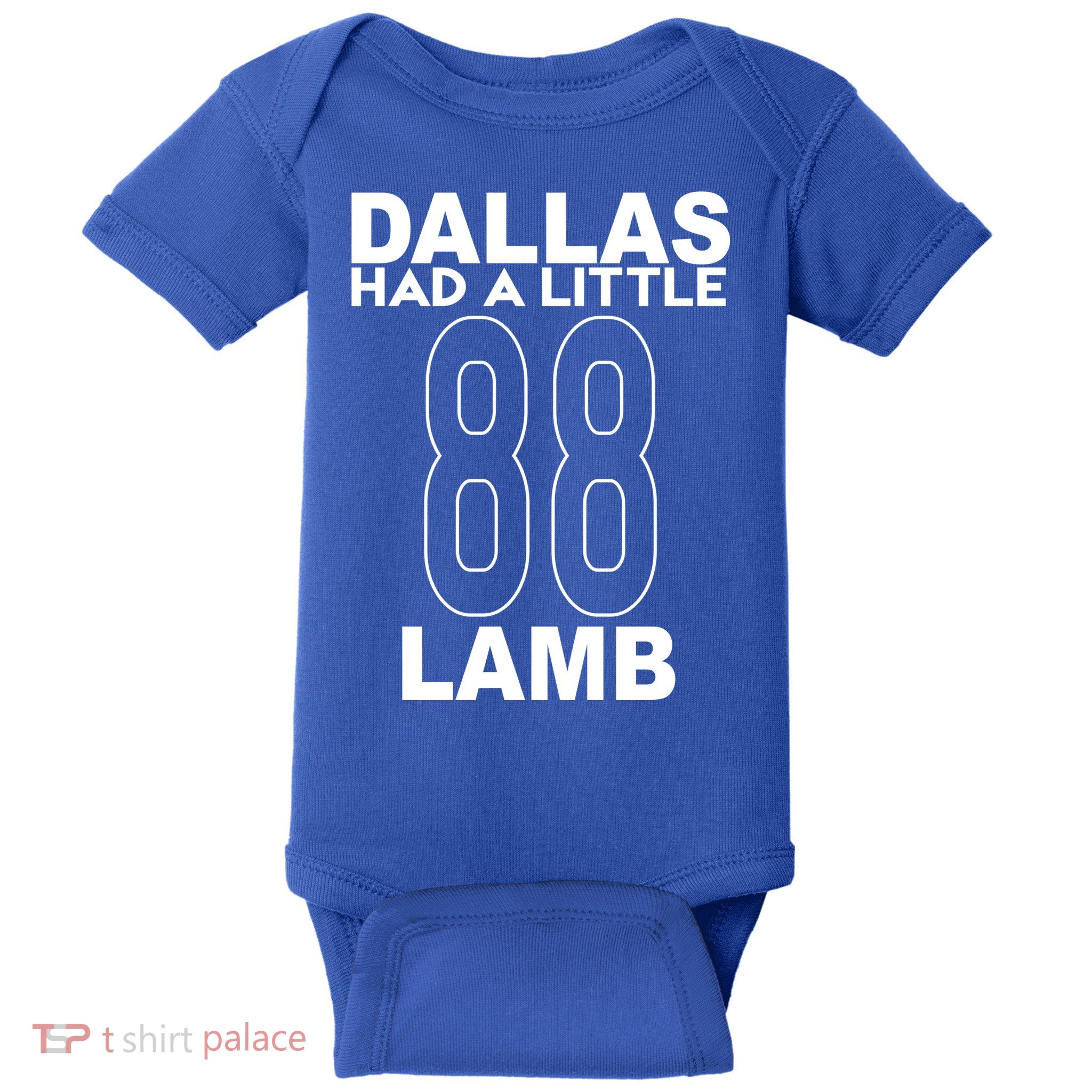 Dallas Had A Little Lamb Funny Football Baby Bodysuit