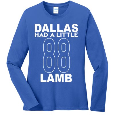 Dallas Had A Little Lamb Funny Football Ladies Long Sleeve Shirt