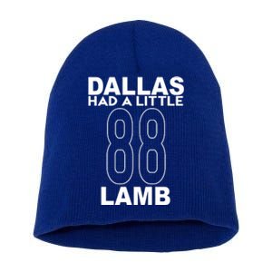 Dallas Had A Little Lamb Funny Football Short Acrylic Beanie