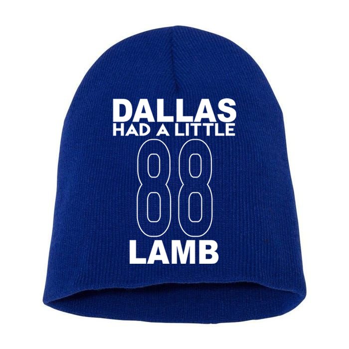 Dallas Had A Little Lamb Funny Football Short Acrylic Beanie