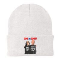 Dumber Haris And Biden Vote For Trump 2024 Knit Cap Winter Beanie