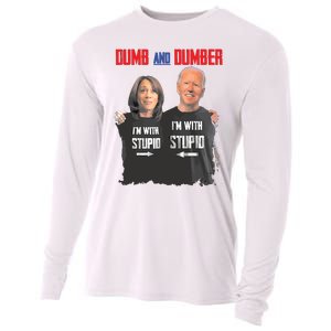 Dumber Haris And Biden Vote For Trump 2024 Cooling Performance Long Sleeve Crew