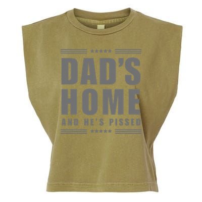 Dads Home And Hes Pissed Trump Dark Maga Dads Home Garment-Dyed Women's Muscle Tee