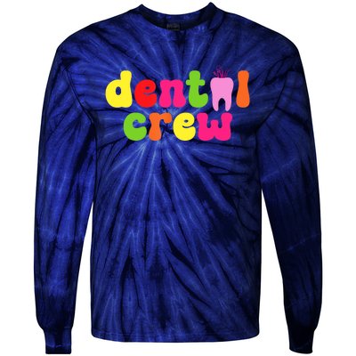 Dental Hygienist Assistants Dental Crew Tie-Dye Long Sleeve Shirt