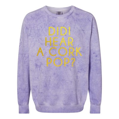 Didi Hear A Cork Pop Colorblast Crewneck Sweatshirt