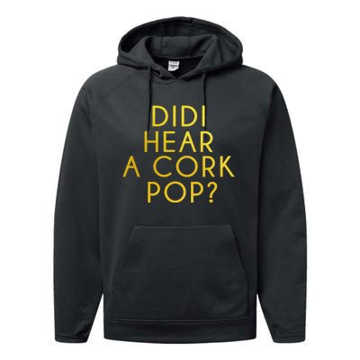 Didi Hear A Cork Pop Performance Fleece Hoodie