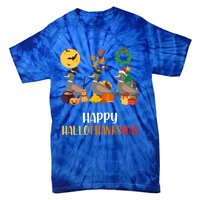 Duck Halloween And Merry Christmas Happy Hallothanksmas Meaningful Gift Tie-Dye T-Shirt