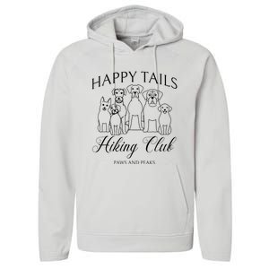 Dog Hiking Adventure Club Mountain Outdoors Performance Fleece Hoodie