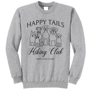 Dog Hiking Adventure Club Mountain Outdoors Tall Sweatshirt