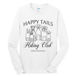 Dog Hiking Adventure Club Mountain Outdoors Tall Long Sleeve T-Shirt