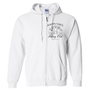 Dog Hiking Adventure Club Mountain Outdoors Full Zip Hoodie