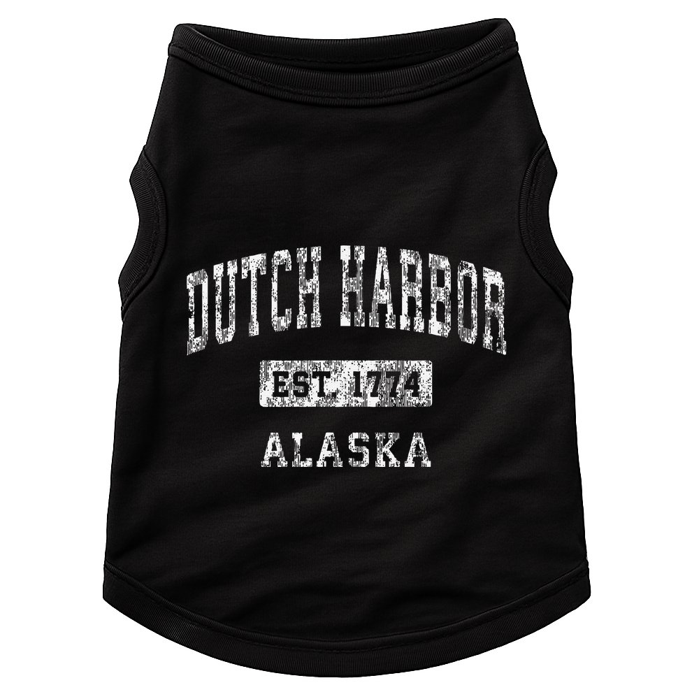 Dutch Harbor Alaska Ak Vintage Established Doggie Tank