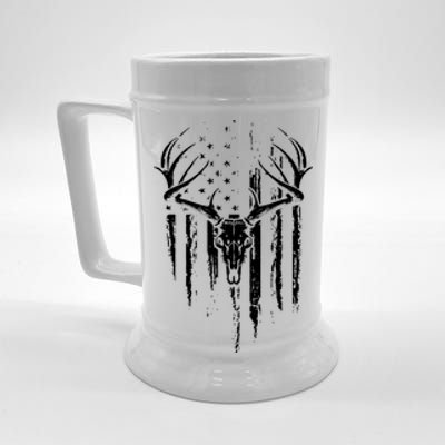 Deer Hunting American Flag Bowhunting Whitetail Bow Hunter Beer Stein