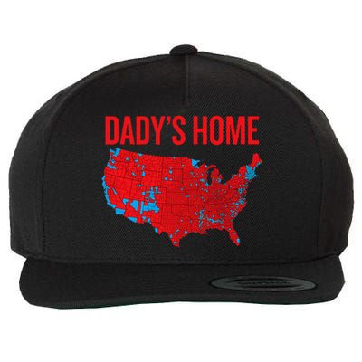 DaddyS Home Accurate Map Of 2024 Election Results Graphic Wool Snapback Cap