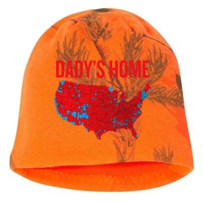 DaddyS Home Accurate Map Of 2024 Election Results Graphic Kati - Camo Knit Beanie