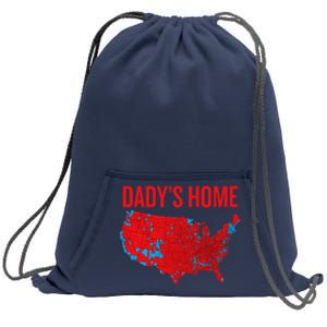 DaddyS Home Accurate Map Of 2024 Election Results Graphic Sweatshirt Cinch Pack Bag