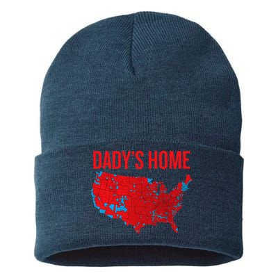 DaddyS Home Accurate Map Of 2024 Election Results Graphic Sustainable Knit Beanie