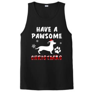 Dachshund Have A Pawsome Christmas Gift PosiCharge Competitor Tank