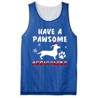 Dachshund Have A Pawsome Christmas Gift Mesh Reversible Basketball Jersey Tank