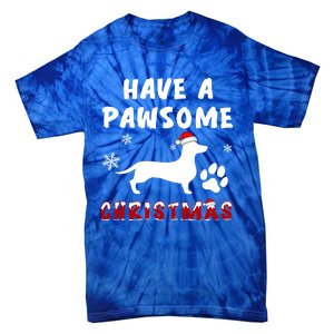 Dachshund Have A Pawsome Christmas Gift Tie-Dye T-Shirt