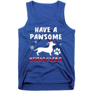 Dachshund Have A Pawsome Christmas Gift Tank Top