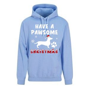 Dachshund Have A Pawsome Christmas Gift Unisex Surf Hoodie