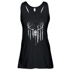 Deer Hunting American Flag Bowhunting Whitetail Bow Hunter Ladies Essential Flowy Tank