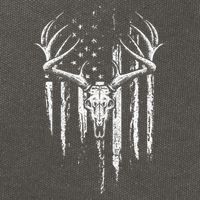 Deer Hunting American Flag Bowhunting Whitetail Bow Hunter Cotton Canvas Backpack