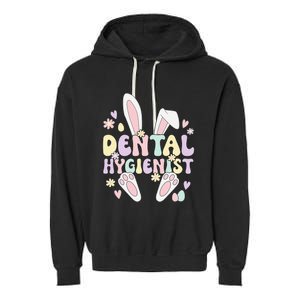 Dental Hygienist Bunny Dental Hygiene Easter Day Garment-Dyed Fleece Hoodie